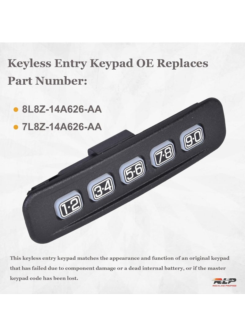 Starwell Keyless Entry Keypad Driver Side Keyless Lock Pad Compatible with Ford Crown Victoria Escape F-250 F-350 F-450 F-550 Super Duty Lincoln LS Town Car Mercury Grand Marquis Replace# 8L8Z-14A626-AA  - Image 5