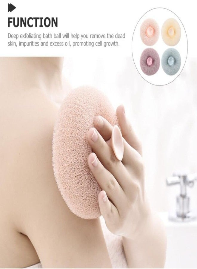 VIETNAM Loofah Bath Sponge Body Scrubber Mesh for Men Women (MULTI CLOUR)(PACK OF - 2) - Image 3