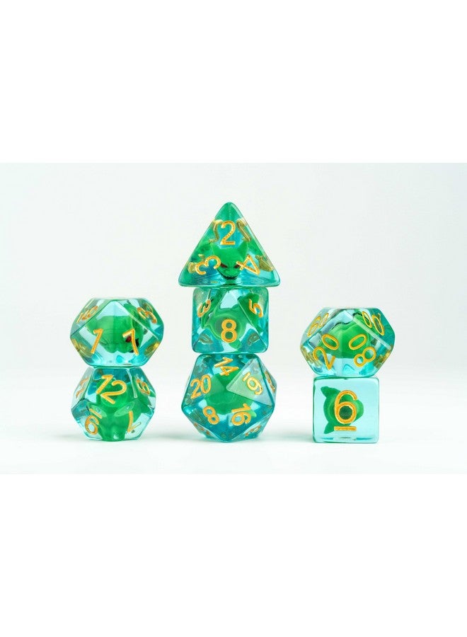 Metallic Dice Games FanRoll Pathfinder Goblin Inclusion Dice Set - Image 2