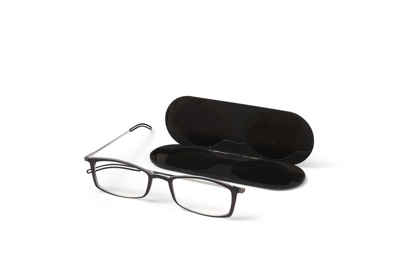 ThinOptics Gift Set | Frontpage Brooklyn + Universal POD Rectangular Reading Glasses, Black, 44 mm + 2 - Image 3