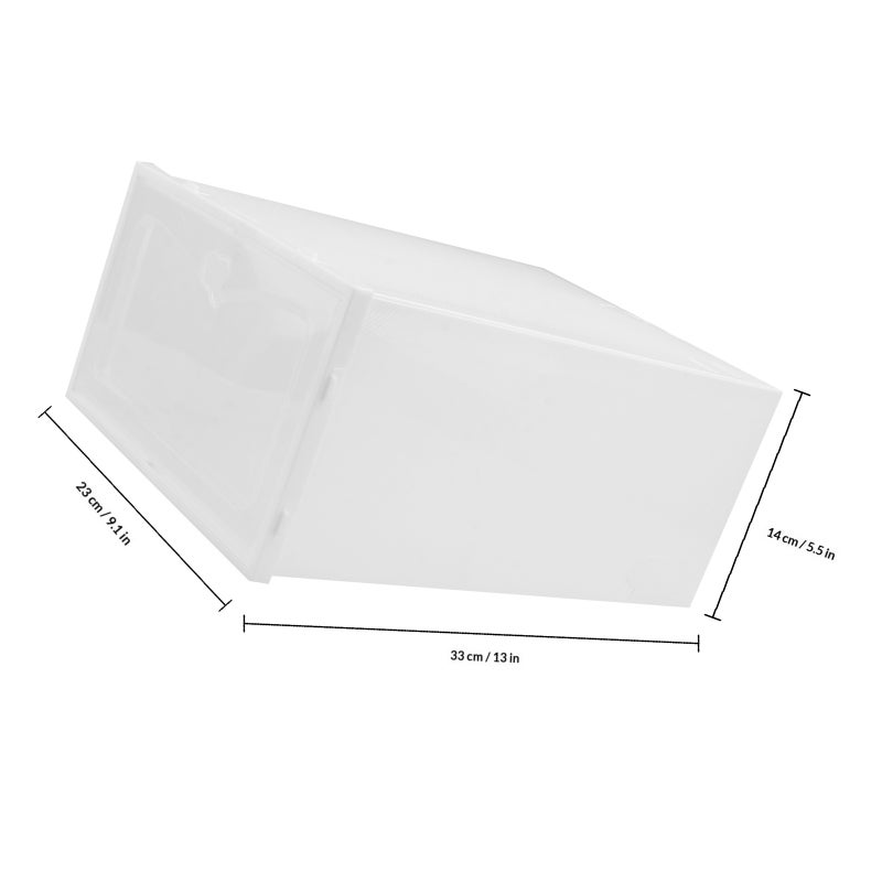 Shoe Rack Box, Stackable Storage Containers for Household Footwear Organization - Image 2