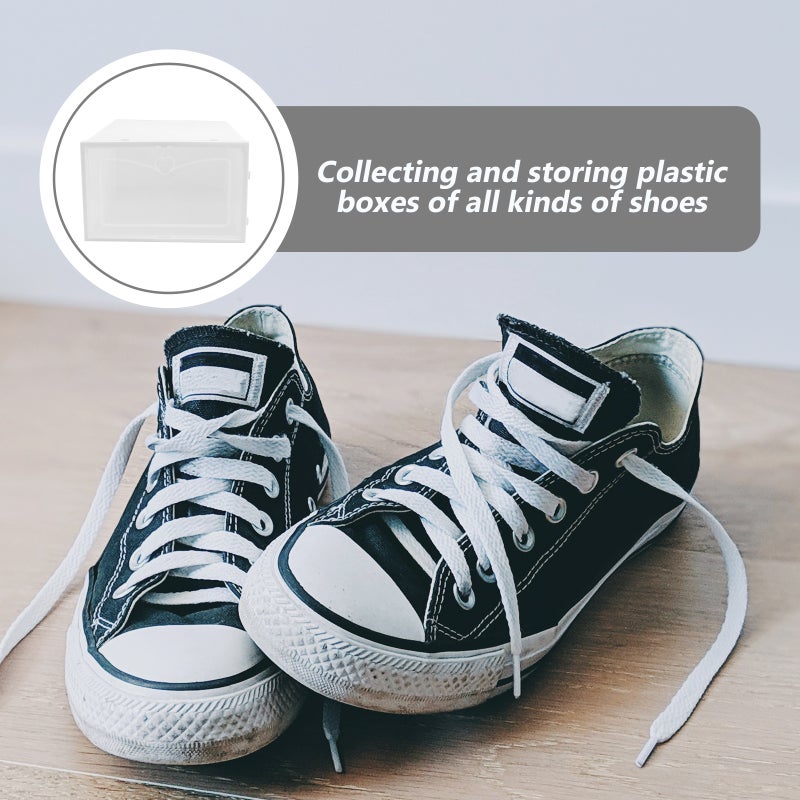 Shoe Rack Box, Stackable Storage Containers for Household Footwear Organization - Image 5