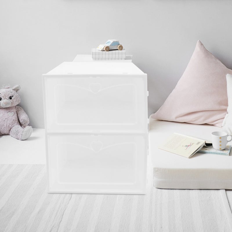 Shoe Rack Box, Stackable Storage Containers for Household Footwear Organization - Image 3