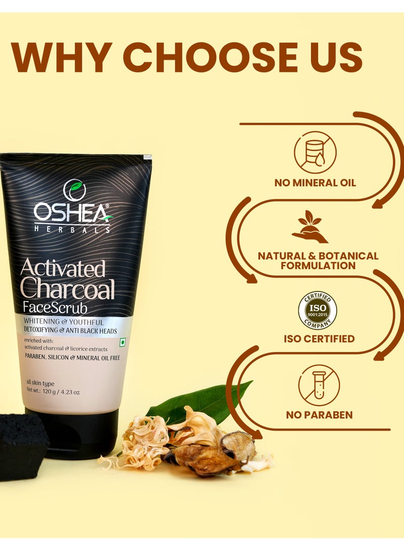 OSHEA Herbals Activated Charcoal Face Scrub 120 g  - Image 4