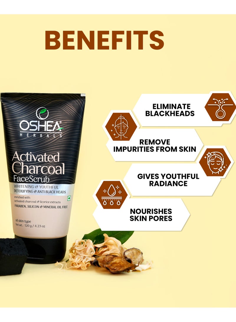 OSHEA Herbals Activated Charcoal Face Scrub 120 g  - Image 2