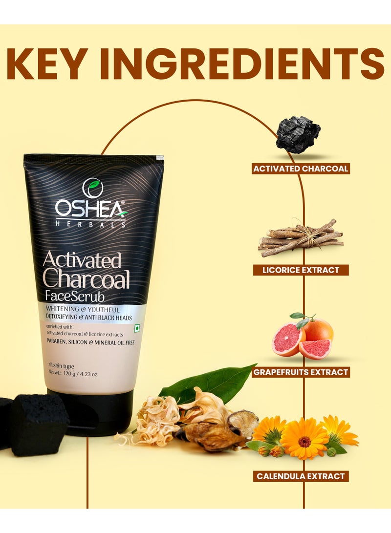 OSHEA Herbals Activated Charcoal Face Scrub 120 g  - Image 3