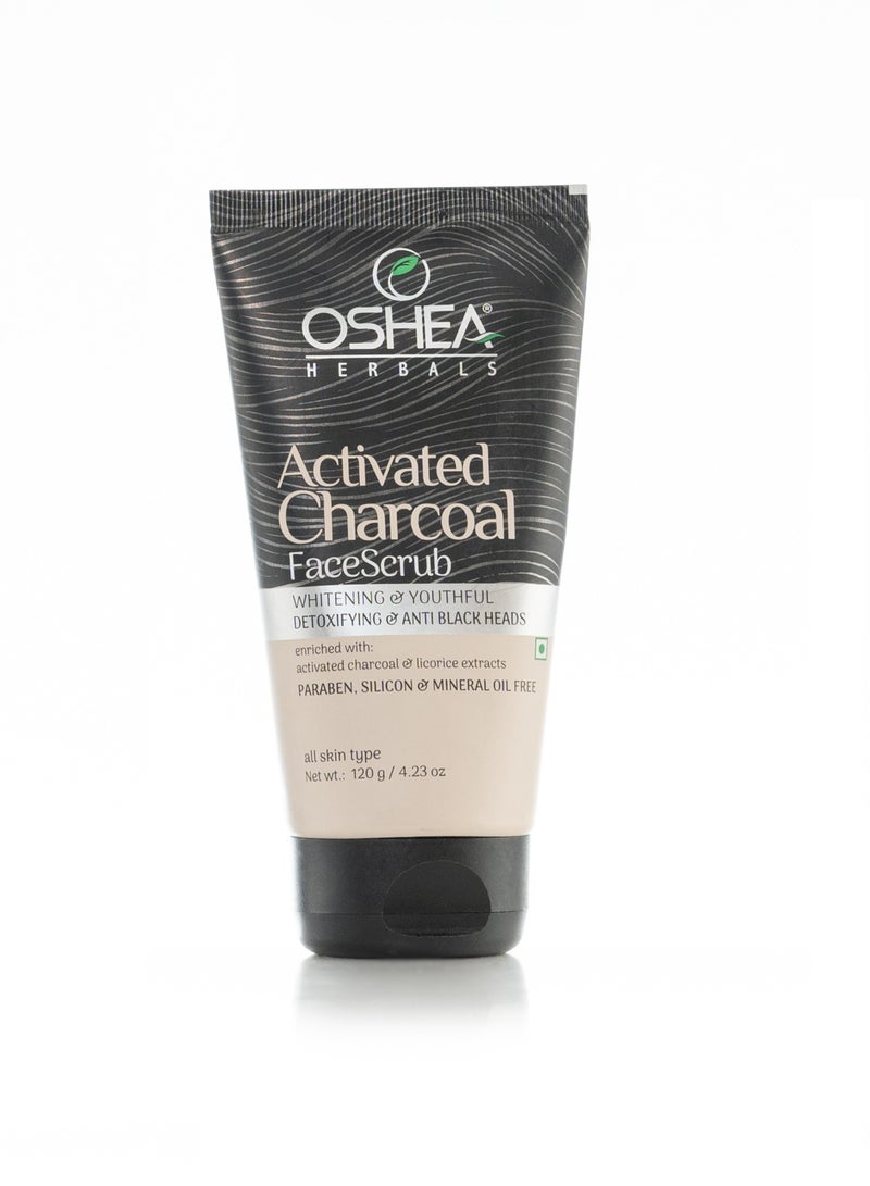 OSHEA Herbals Activated Charcoal Face Scrub 120 g  - Image 1