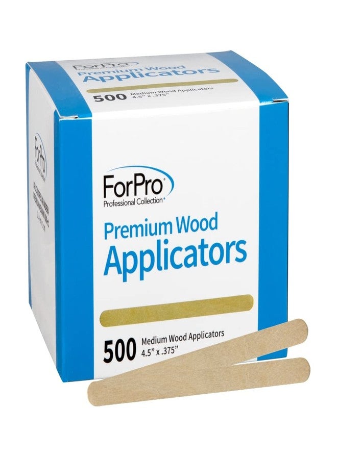 ForPro Professional Collection Premium Wood, Non-Sterile, Hair Removal Waxing Applicators, Medium, 4.5” L x .375” W, 500-Count - Image 1