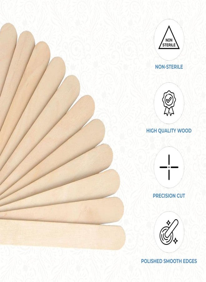 ForPro Professional Collection Premium Wood, Non-Sterile, Hair Removal Waxing Applicators, Medium, 4.5” L x .375” W, 500-Count - Image 4