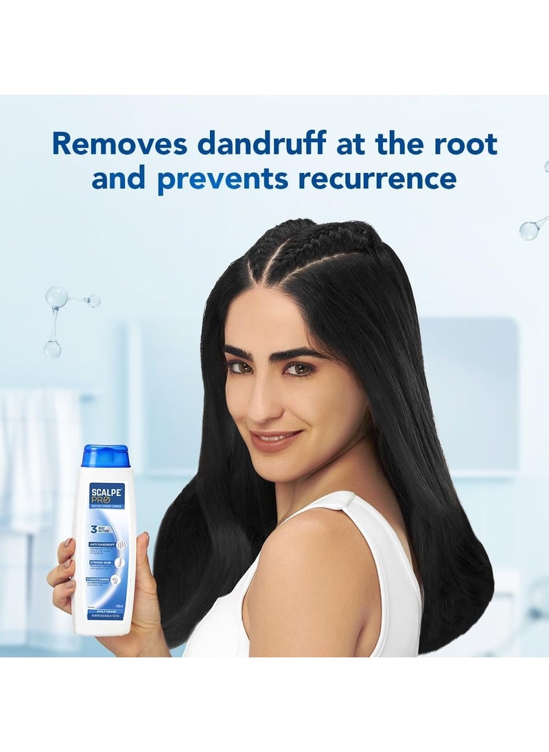 scalpe Pro Daily Anti-Dandruff Shampoo | Removes Dandruff From Source | Helps With Itching, Irritation & Redness Accompanying Dandruff | Climbazole & Zpto Formulation | For Women & Men | 100Ml  - Image 3