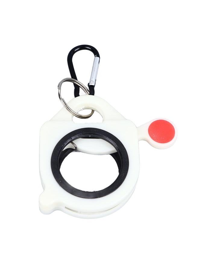 Thoraya Cable Tie Organizer ABS Fluorescent Reusable Lightweight Electrical Wire Ties Holder Keeper for Home Indoor and Outdoor Use White  - Image 1