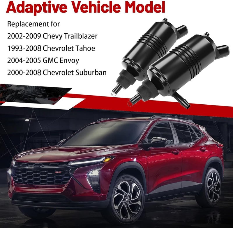 OTUAYAUTO مضخة غسيل خلفية بديلة من OTUAYAUTO لبيوك، كاديلاك، شيفروليه، أولدزموبيل، بونتياك، جي إم سي - تصميم OE مع حلقة مطاطية - Image 2