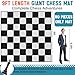 Yuxung 9x9ft Giant Chess Game Mat Nylon Board Mat for Outdoor with 4 Ground Nails and Storage Bag Compatible with 25 37 49 Inch Giant Chess Sets and 10 Inch Large Checkers Checker Not Included - Image 4