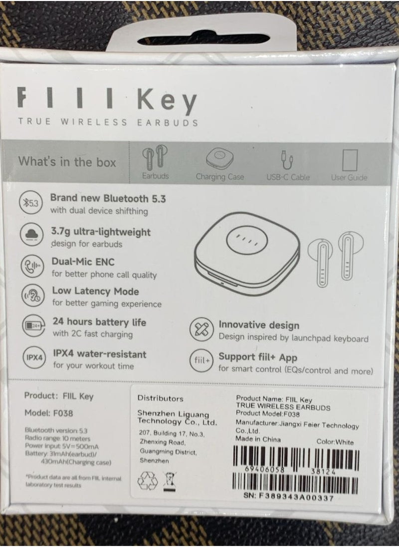 FIIL - FIIL Key TWS Wireless Bluetooth 5.3 Earphone For Iphone Samsung Huawei Vivo Sony Global version 2024 - Image 1