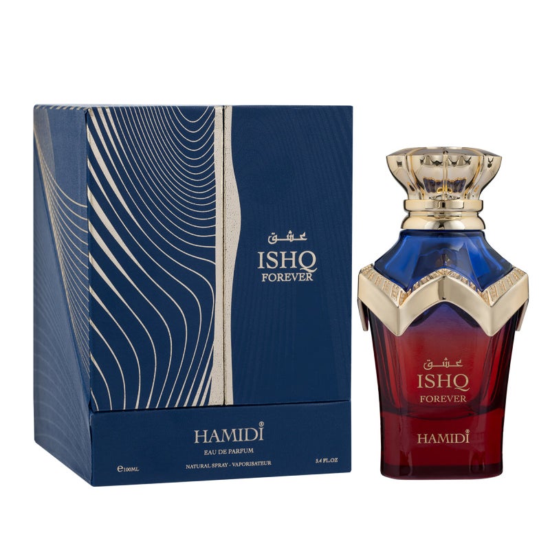 Hamidi Woman Ishq Forever Eau de Parfum 100ml, Perfume for Women, Long Lasting Floral Woody Fragrance With Bergamot, Almond, Peony & Vanilla - Image 3