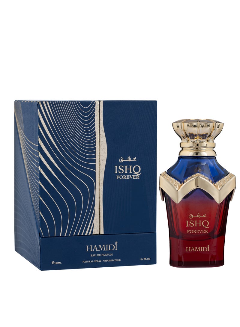 Hamidi Woman Ishq Forever Eau de Parfum 100ml, Perfume for Women, Long Lasting Floral Woody Fragrance With Bergamot, Almond, Peony & Vanilla - Image 4