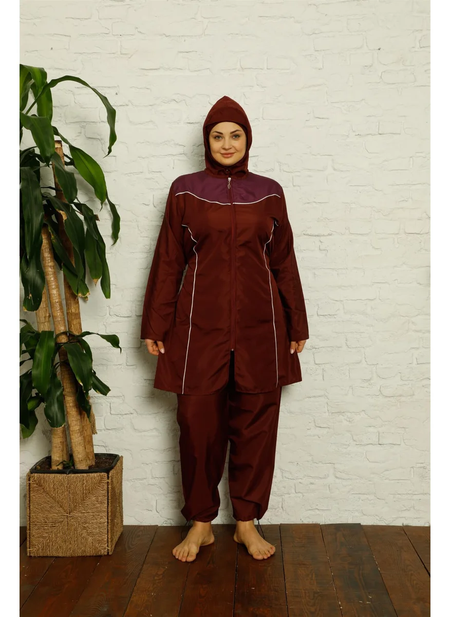 اكبينيز Full Hijab Plus Size Swimwear 32021