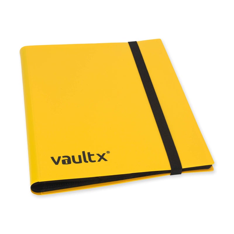 Vault X 9 Pocket Trading Card Strap Binder, 360 cards, Standard, 20 Side-Loading Pages, Folder for Collectible Card Games, Sports, TCG (Yellow) - Image 4