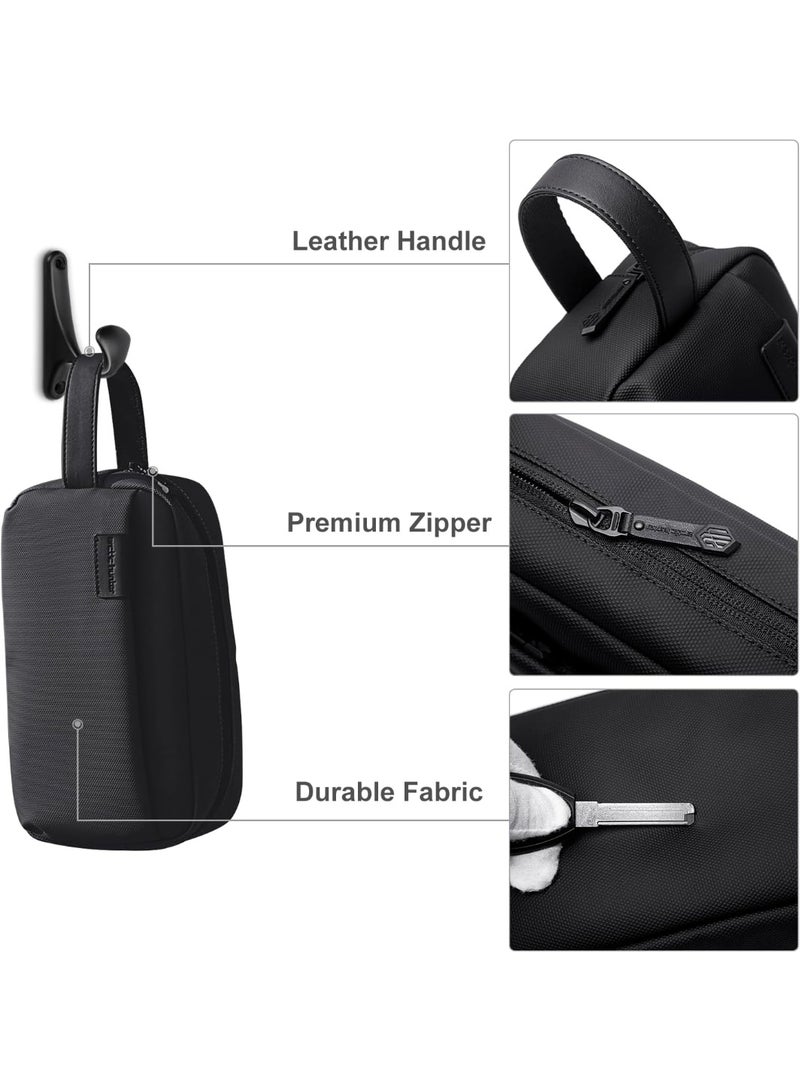 موثوقية التنبؤ حقيبة يد رجالية، حقيبة يد مقاومة للماء للرجال، حقيبة حمل رجالية أنيقة ومتينة مع جيوب متعددة - Image 5