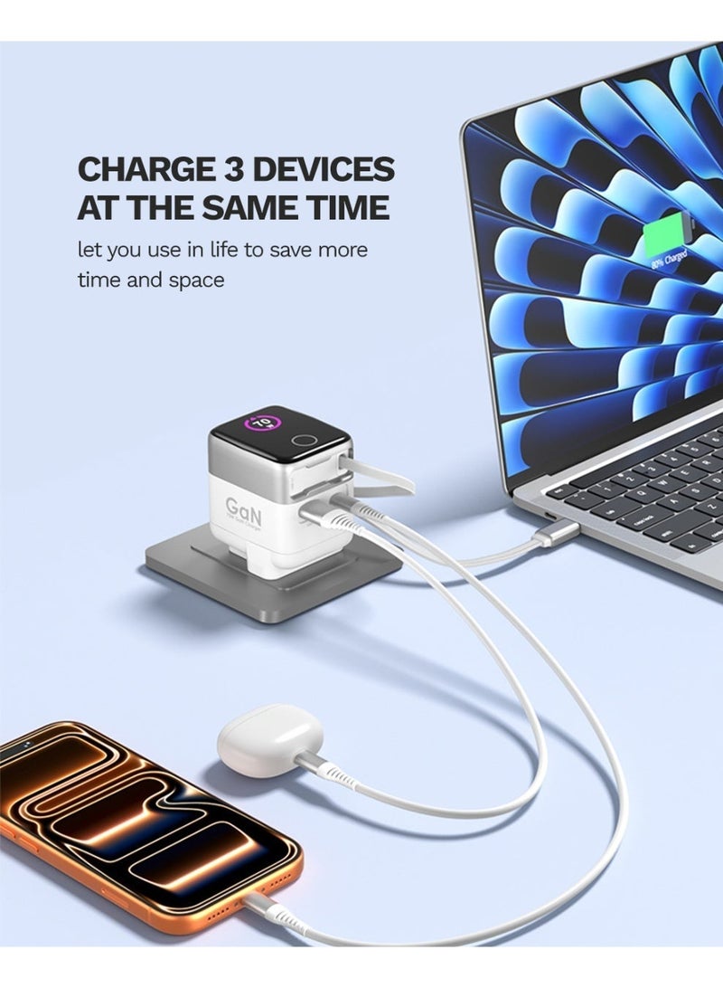 Loop 70W GaN Charger with Display - Black Grey - Image 4