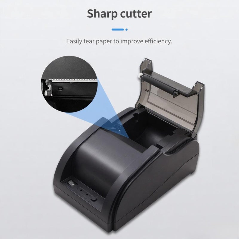 Bisofice Desktop Thermal Printer 57mm Paper Width 90mm/s - USB Connection Receipt Printer for Logistic Restaurant Catering - Image 4
