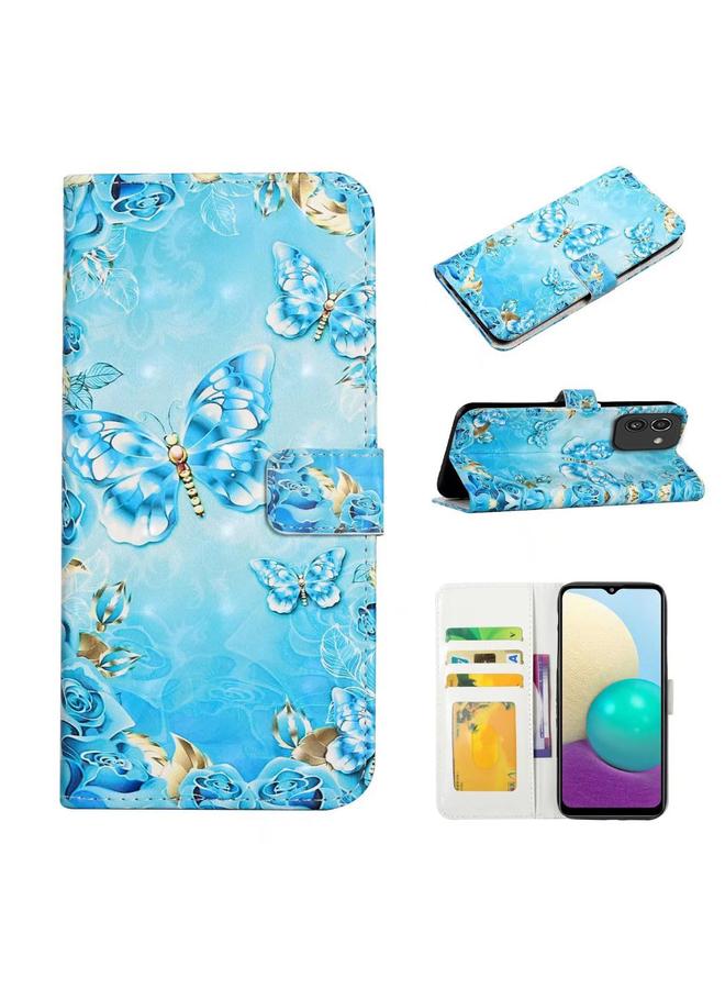 S-TOP Case For Samsung Galaxy A03 164mm Oil Embossed 3D Drawing Leather Phone Case - Image 1