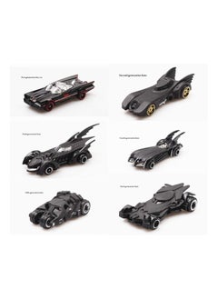 Justice League Batman Car Set - 7-Piece Collection - Black  - Image 4