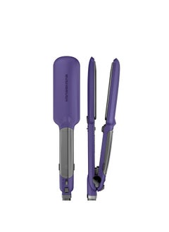 Rush Brush X6 Straightener Purple 235°C ,Steam ,Infared ,Auto Shutoff ,Wide Tourmaline Ceramic Plates  - Image 1