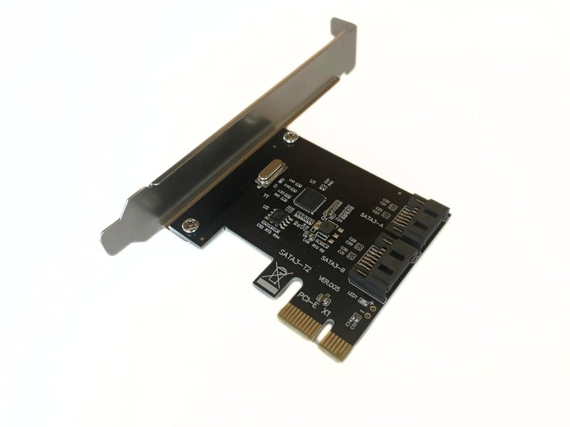 PCIe SATA Card,PCI Express to SATA Expansion Card,6Gbps PCI-E (1x 4X 8X 16x) SATA 3.0 Controller Card,Support SSD and HDD (PCIe to 2Port Sata) - Image 4