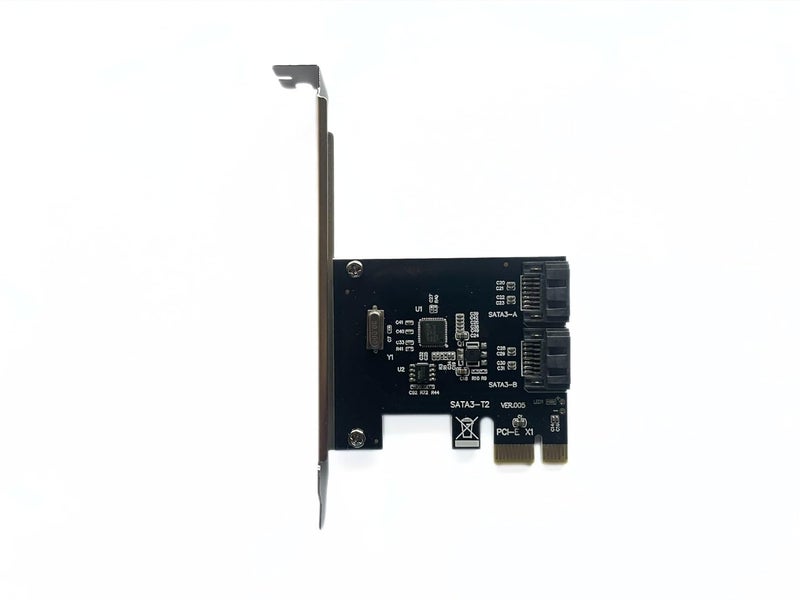 PCIe SATA Card,PCI Express to SATA Expansion Card,6Gbps PCI-E (1x 4X 8X 16x) SATA 3.0 Controller Card,Support SSD and HDD (PCIe to 2Port Sata) - Image 3