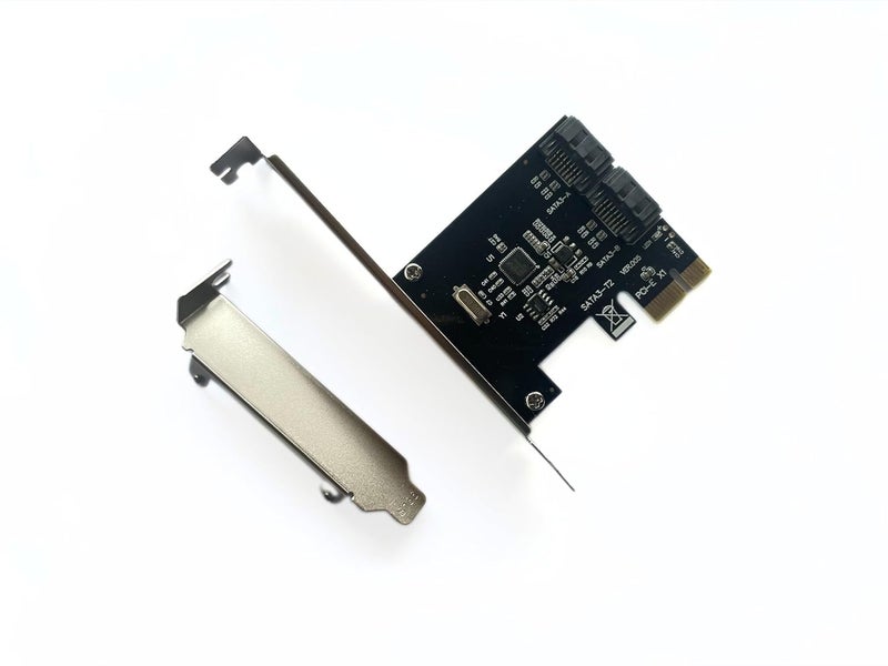 PCIe SATA Card,PCI Express to SATA Expansion Card,6Gbps PCI-E (1x 4X 8X 16x) SATA 3.0 Controller Card,Support SSD and HDD (PCIe to 2Port Sata) - Image 1