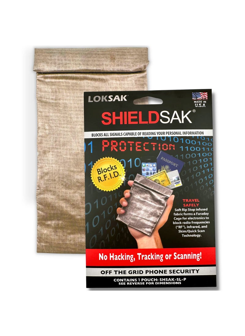 Loksak LOKSAK ShieldSak RF Pouch Scanning Protection for Phones Passports 4.5"x 6.5"  - Image 1