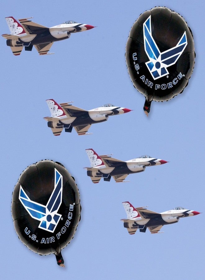 Havercamp U.S. Air Force Party Plates (24-pack)! includes 24 Lg. 9” Round Dinner Plates in Official Licensed Air Force Logo - Image 5