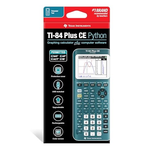 TEXAS INSTRUMENTS TI84 Plus CE Graphing Calculator Trinomial Teal - Image 3
