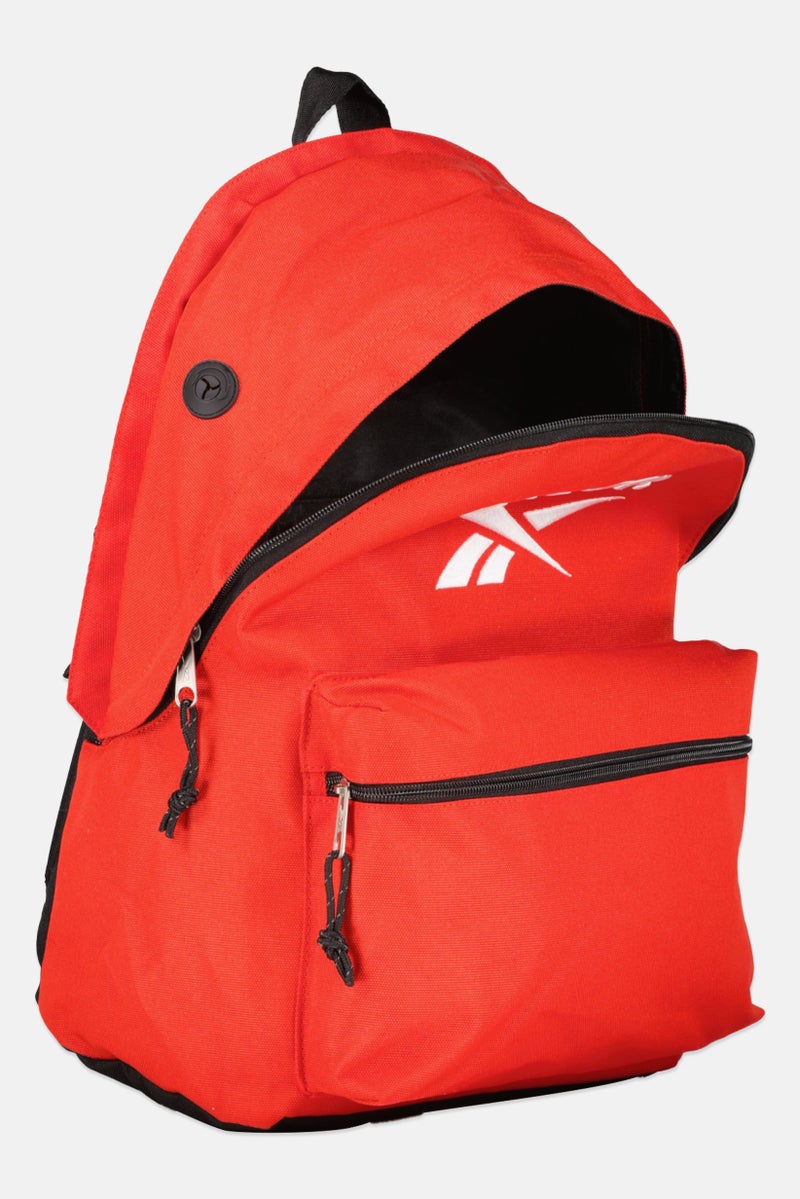 Reebok Men Embroidered Logo Backpack, Red - Image 3