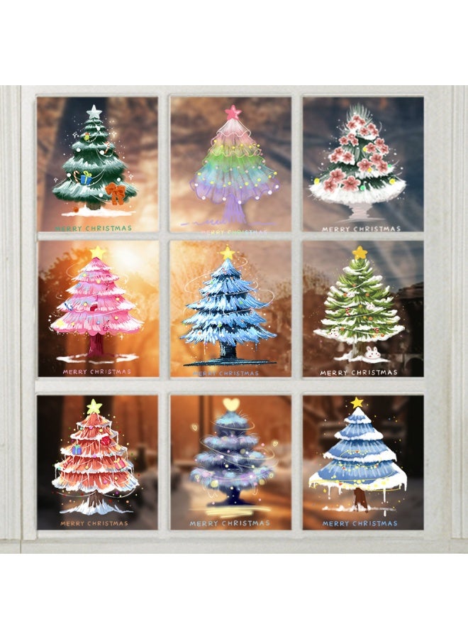 Anna 9 Sheets 19x30cm Colorful Static Cling Window Scene Decor Stickers - Image 2