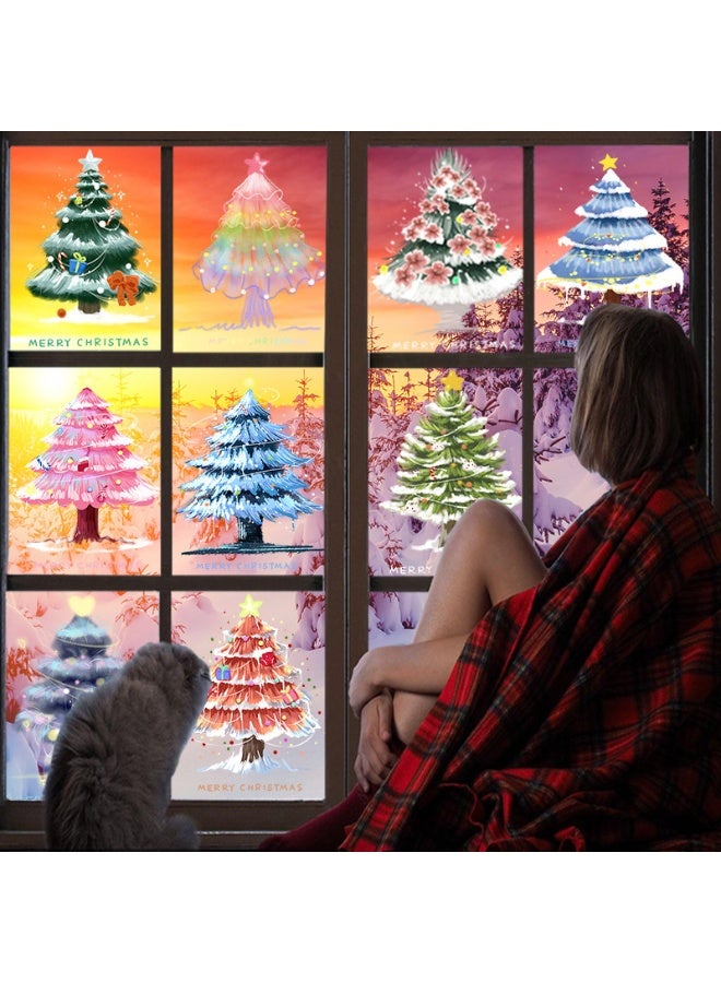 Anna 9 Sheets 19x30cm Colorful Static Cling Window Scene Decor Stickers - Image 4