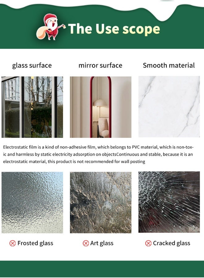 Anna 9 Sheets 19x30cm Colorful Static Cling Window Scene Decor Stickers - Image 5