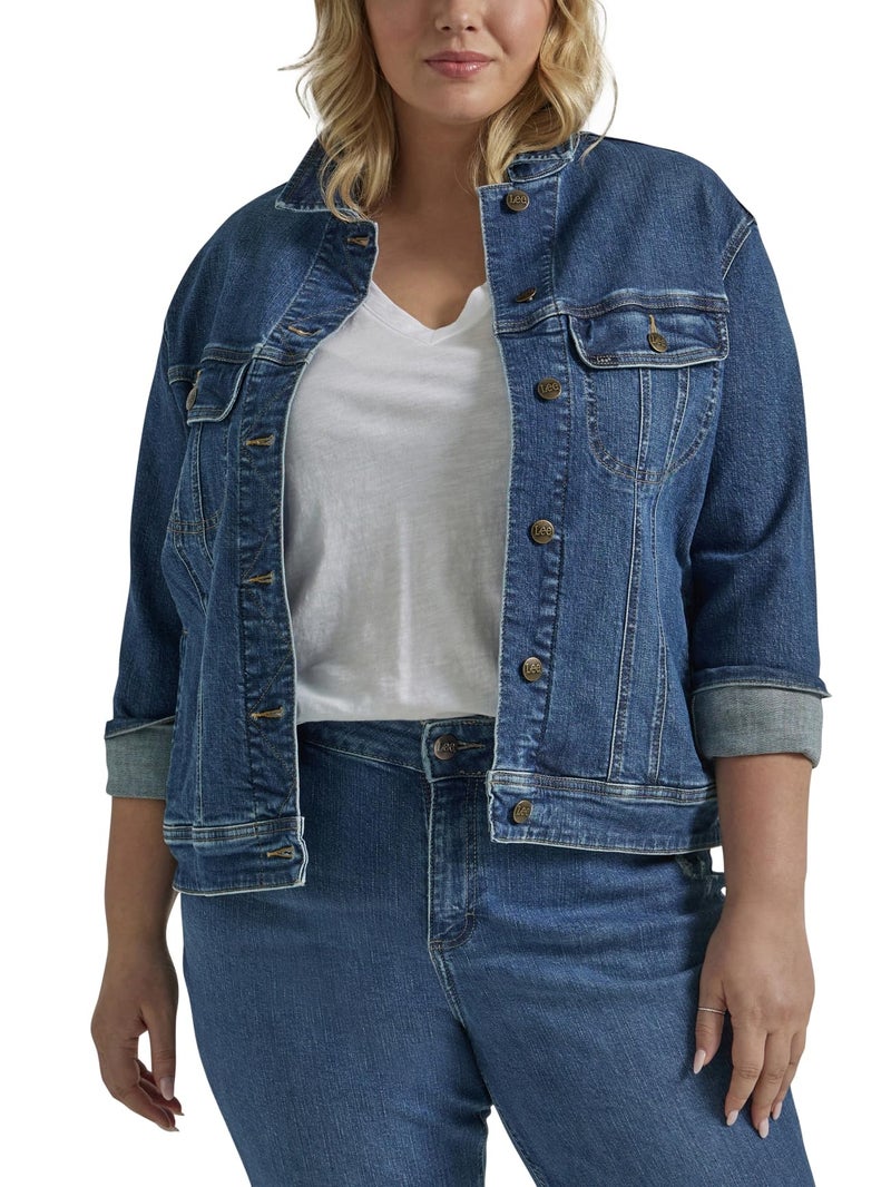 Lee Womens Legendary Rider Denim Jacket Standout X-Large - Image 1
