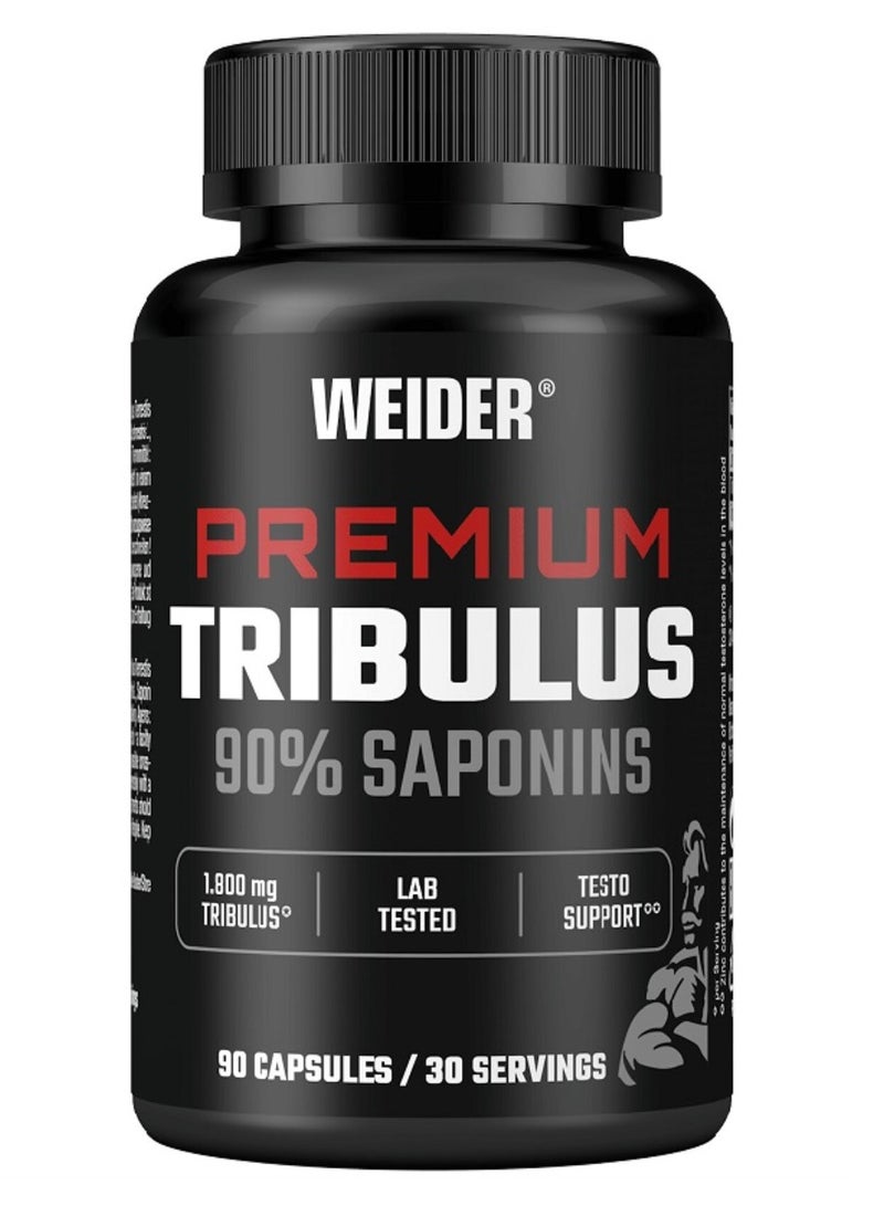 Premium Tribulus (90 Capsule) High‑Dose Tribulus (1,800 mg, 90 % Saponins) with Zinc Citrate for Natural Testosterone Support