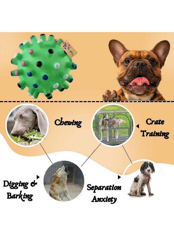 Western Era Corona Spikey Ball Squeaky Toy -Interactive Plush Toy, Unleash Fun In Your Furry Friend, Buddy For Dogs & Cats, Perfect For Playtime, Chew Time, Long-Lasting For Your Beloved Pet  - Image 4