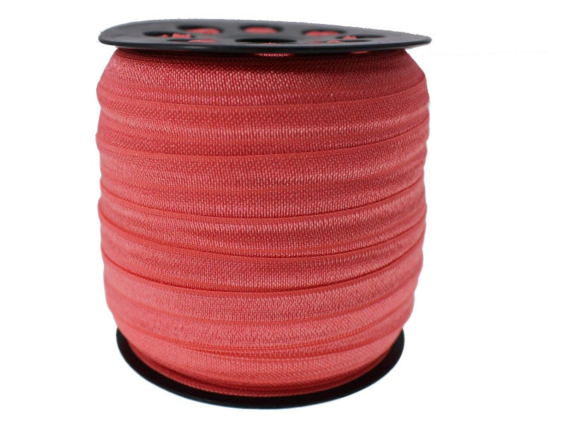 JESEP Watermelon Red Fold Over Elastic 5/8 inch 15mm Elastic Bands for Sewing 40 Yards Wide Elastic Headbands Stretchy Ribbon for Crafts-Elastic Straps Trim for Girls Hair Ties-Bow-DIY Projects-Clothes - Image 3