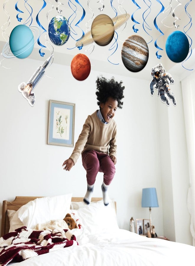 WEEPA 30 Pcs Space Party Decorations Space Hanging Swirl Hanging Planets Decorations for Space Birthday Decorations - Image 5