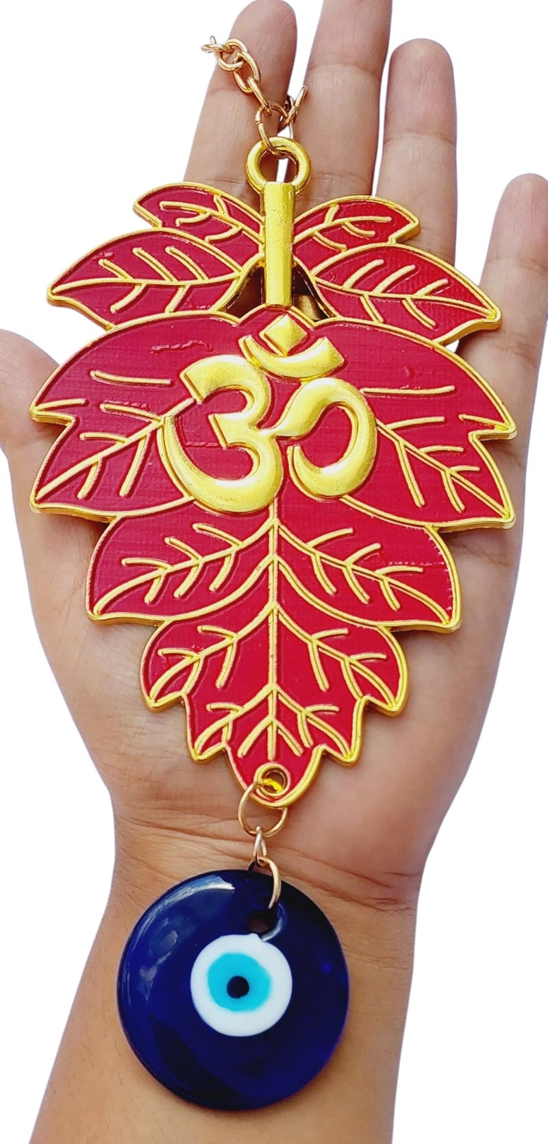 ARTISKRITI Om Evil Eye Hanging Nazar Battu for Home Entrance Decoration, House Main Door Decor Hanging Decorative Items, Feng Shui Items for Good Luck, Housewarming Gifts - Image 2