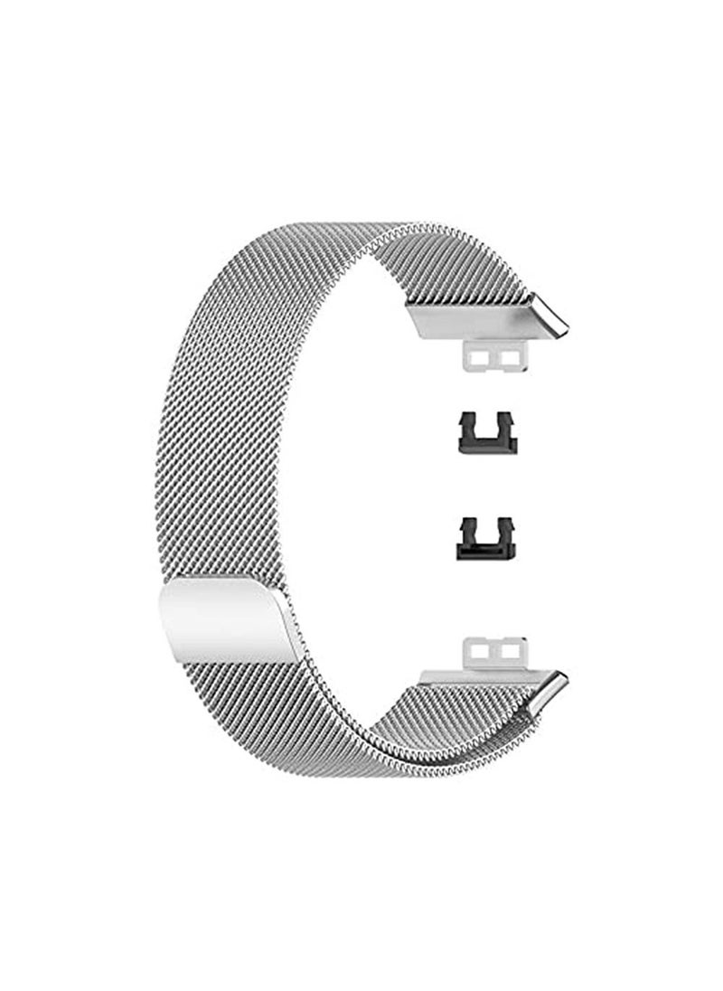 Generic - Magnetic Milanese Strap for Huawei Watch Fit - Silver - Image 1