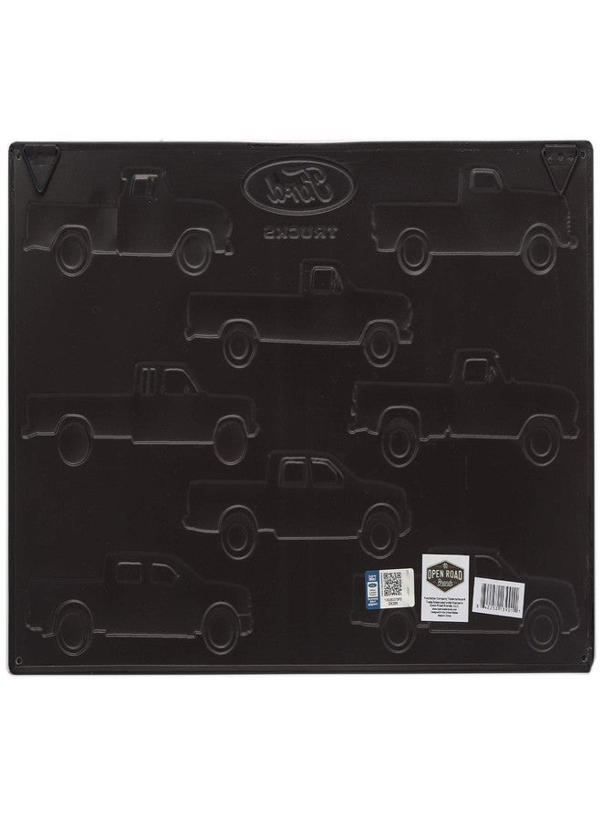 Open Road Brands Ford Trucks Collage Embossed Metal Sign - Vintage Ford Wall Art for Man Cave or Garage - Image 3