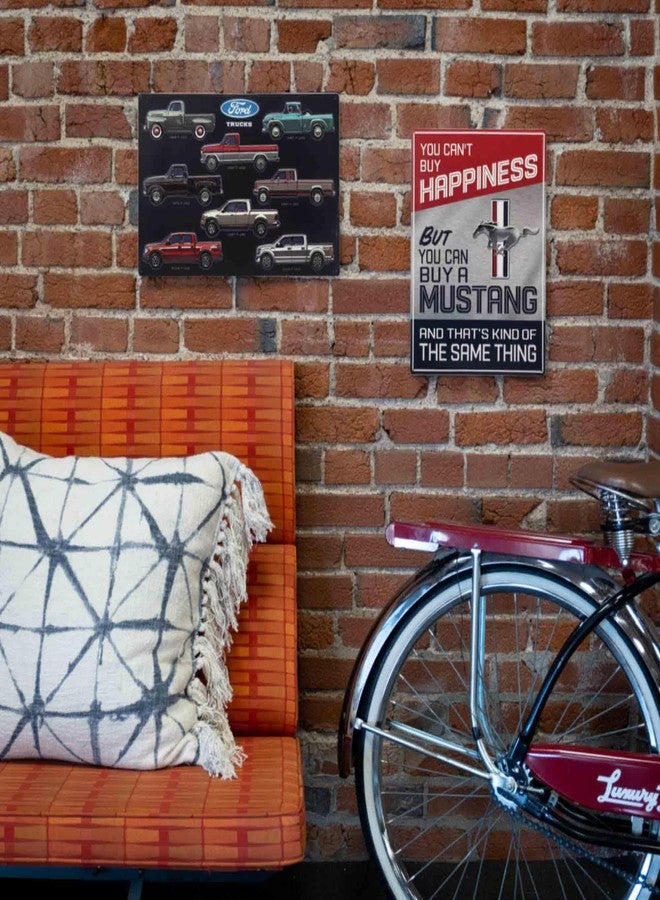 Open Road Brands Ford Trucks Collage Embossed Metal Sign - Vintage Ford Wall Art for Man Cave or Garage - Image 5