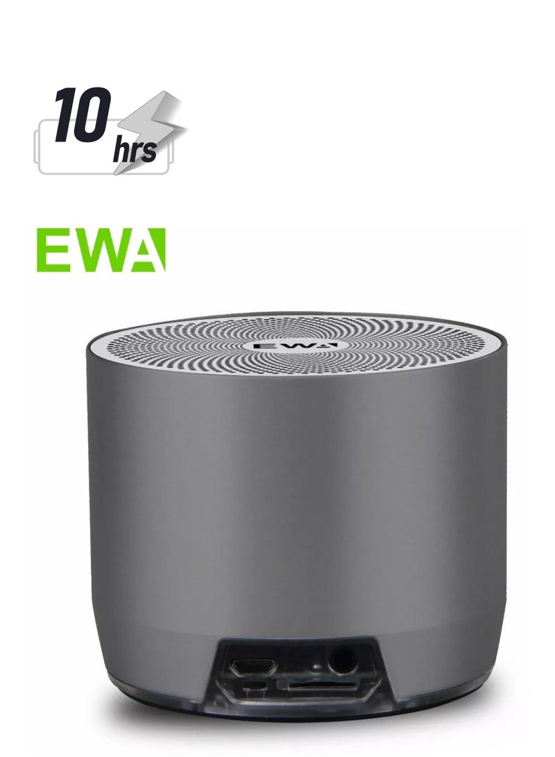 EWA مكبرات صوت EWA A3 ميني 8 واط 3D ستيريو موسيقى محيطة لاسلكية بلوتوث مكبرات صوت محمولة دعم باس بطاقات TF USB (رمادي) - Image 1