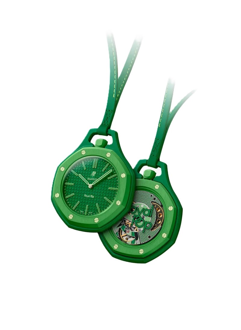 Royal Pop Replica Keychain Watch - Bioceramic Case Mini Keychain Watch for Bags, Pocket Watch, Gifts & Everyday Use - Image 1