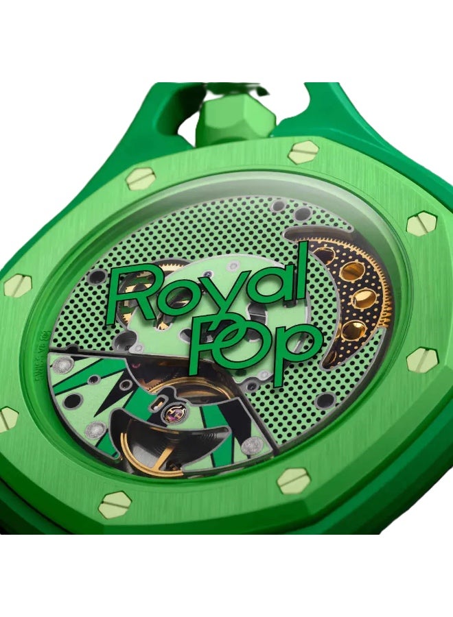 Royal Pop Replica Keychain Watch - Bioceramic Case Mini Keychain Watch for Bags, Pocket Watch, Gifts & Everyday Use - Image 4